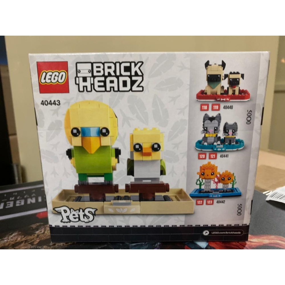 【Meta Toy】LEGO樂高 Brickheadz 40443 虎皮鸚鵡-細節圖2