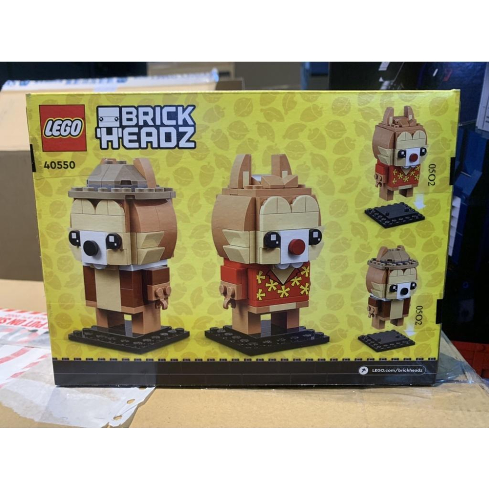 【Meta Toy】LEGO樂高 Brickheadz 40550 奇奇和蒂蒂 Chip & Dale-細節圖2