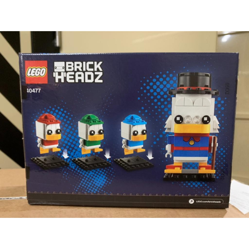 【Meta Toy】LEGO樂高 Brickheadz 40477 史高治 麥克老鴨、休伊、杜威和路易-細節圖2