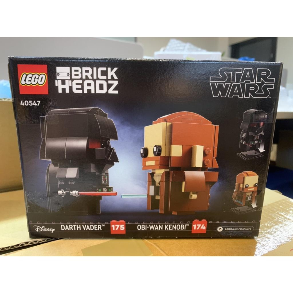 【Meta Toy】LEGO樂高 Brickheadz系列 40547 歐比王 黑武士-細節圖2