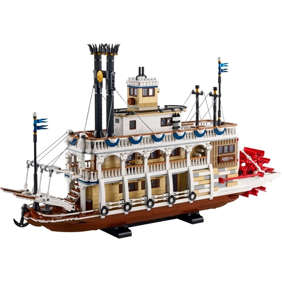 【Meta Toy】LEGO樂高 IDEAS系列 21356 河上蒸汽船 River Steamboat-細節圖3