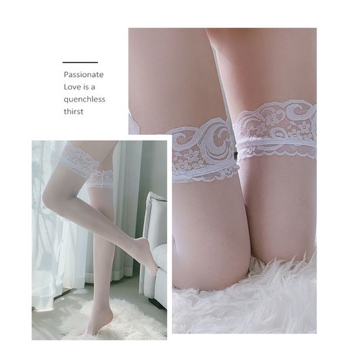 💦格雷房間💦現貨 大尺碼 可穿100公斤 蕾絲長筒絲襪 大腿絲襪 透膚絲襪 女襪 絲襪 褲襪 情趣襪 角色扮演 X3-細節圖6