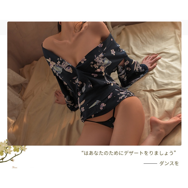 💦格雷房間💦現貨 大尺碼 性感浴衣 綁帶開襟 性感睡衣 情趣內衣 角色扮演 cosplay 日系和服 櫻花祭 A105-細節圖7