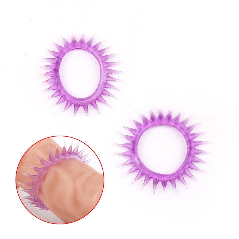 💦格雷房間💦現貨 羊眼圈 狼牙套 鎖精環 加粗套 情趣用品 持久套 陽具套 入珠套 入珠環 陰莖套 SM52-細節圖4