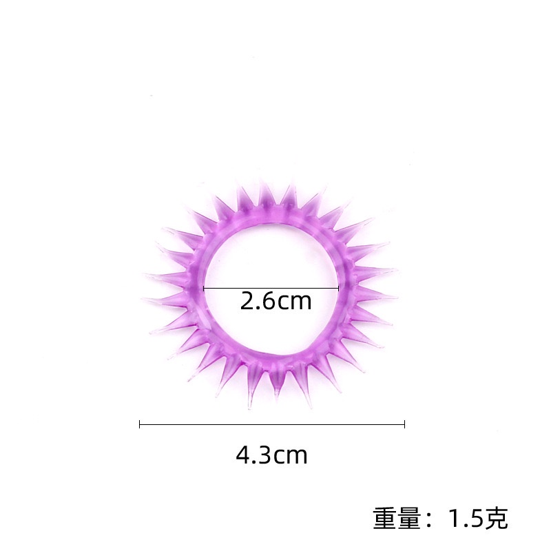 💦格雷房間💦現貨 羊眼圈 狼牙套 鎖精環 加粗套 情趣用品 持久套 陽具套 入珠套 入珠環 陰莖套 SM52-細節圖6