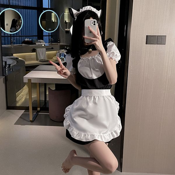 💦格雷房間💦現貨 女僕裝 蘿莉 女僕制服 日系貓咪 女傭 cosplay 制服誘惑 角色扮演 女僕圍裙 A135-細節圖6