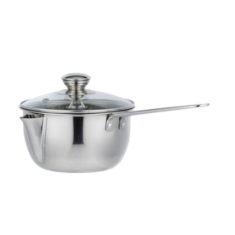 【鵝頭牌】不銹鋼鍋 湯油分離多功能18cm 單把鍋 泡麵鍋 1.8L CI-1805H 304不銹鋼-細節圖4