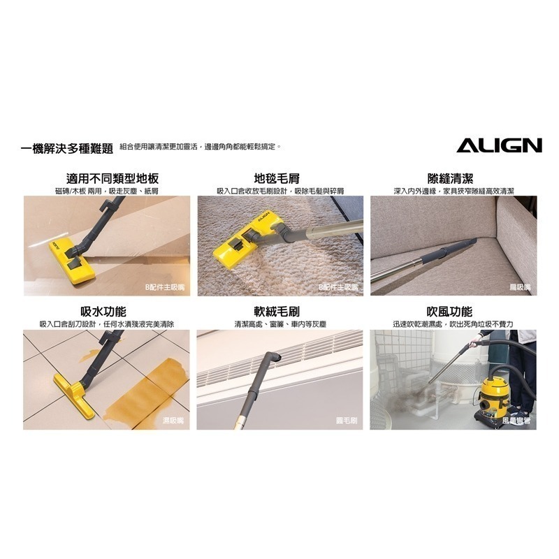 【宅配免運】 ALIGN亞拓吸塵器  家用升級版 乾濕二用吸塵器 AVC-2015 / 同東芝 TVC-2215-細節圖8