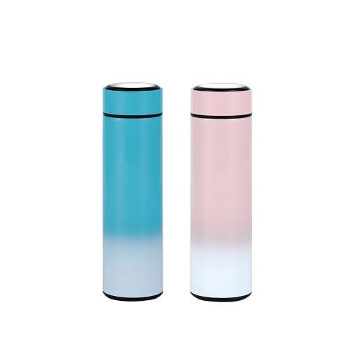 【現貨秒出】漸層保溫瓶 304不鏽鋼保溫瓶 保溫瓶 保溫杯 水壺 不鏽鋼水壺 旋蓋保溫杯-細節圖4