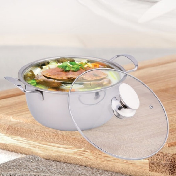 【鵝頭牌】不銹鋼鍋 不鏽鋼雙耳湯多功能湯鍋 / CI-2624A 420不銹鋼  臺灣製造-細節圖3