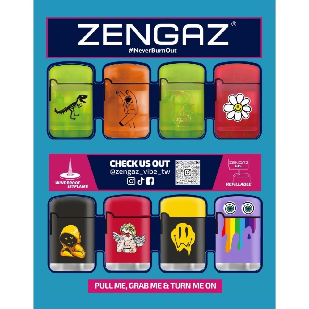 現貨  ZENGAZ 噴射防風打火機 全家打火機 藍焰防風打火機 WING MEGA系列 荷蘭品牌 台灣公司貨-細節圖3
