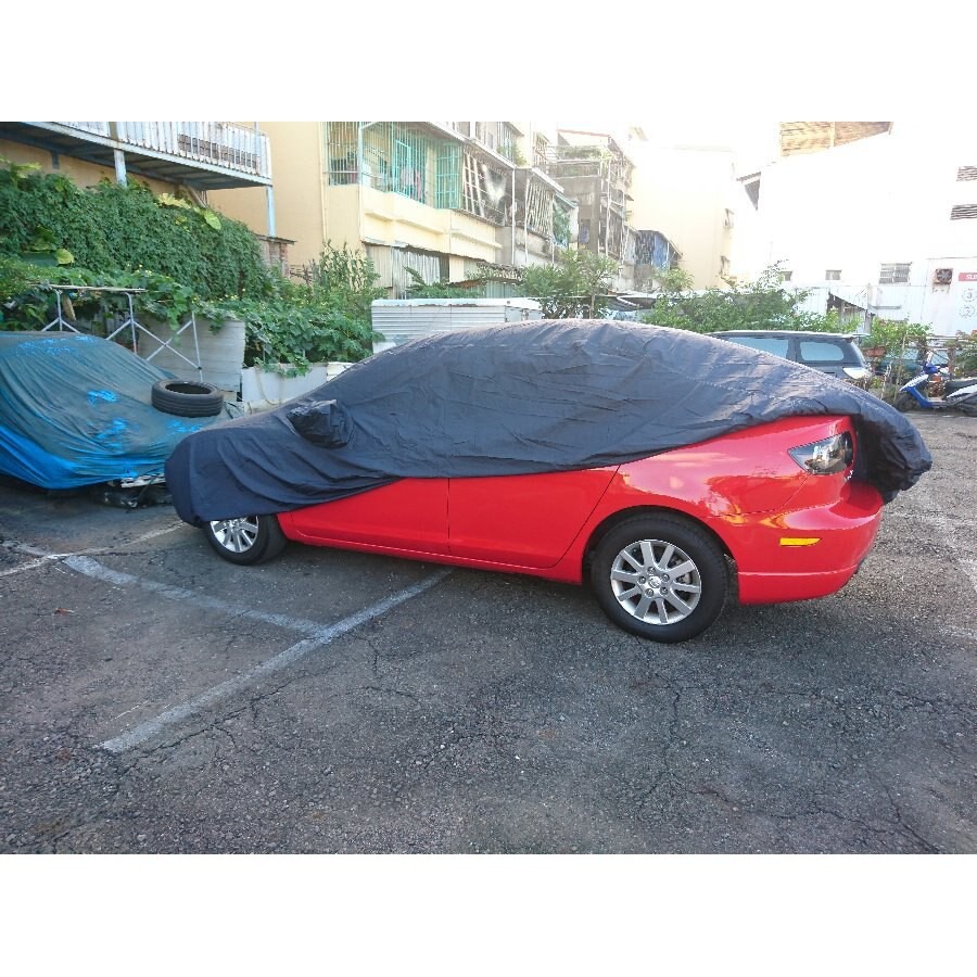 大五 南亞汽車防水車罩 車用雨衣 車套 防風罩 防塵罩 防露水 防溼氣 防刮 (TW5L)【業興汽車精品百貨】-細節圖6