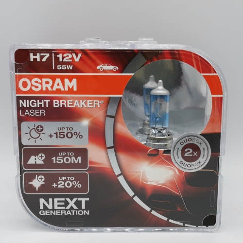 H7 Osram 歐司朗 耐激光 +150% NIGHT BREAKER 大燈燈泡 (H7O-NL)【業興汽車材料】