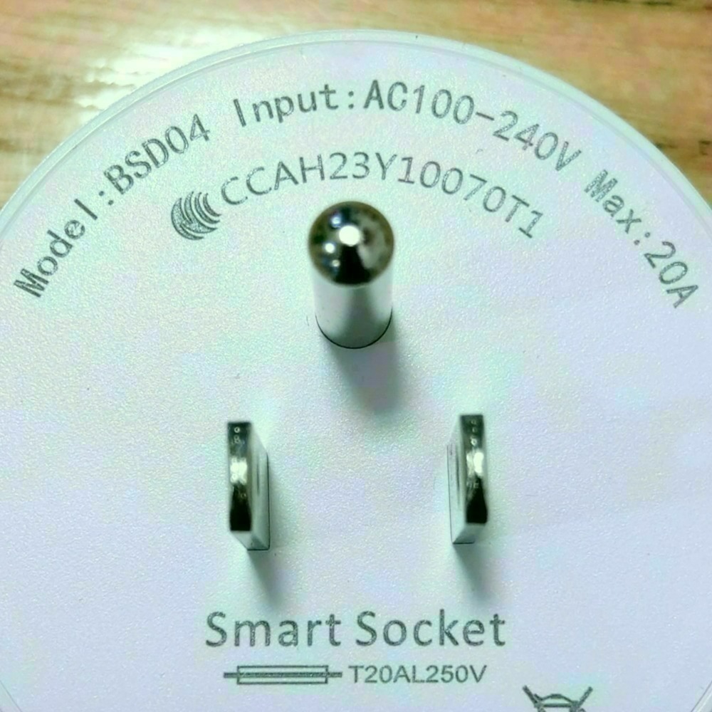 [現貨]高品質 智能插座 20A 圓形 TUYA WIFI Plug 大電流訂製版 APP控制 小愛同學可接-細節圖2