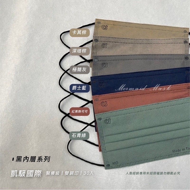 【凱馺】滿版全包 素色 雙鋼印 醫療 口罩 成人 30入盒裝【向上中西藥局】-細節圖6