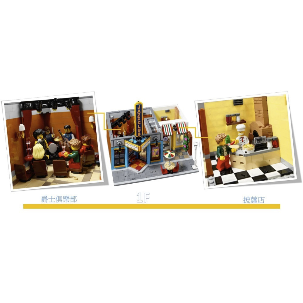 【真心玩】 LEGO 10312 Icons 爵士俱樂部 街景 現貨 高雄-細節圖5