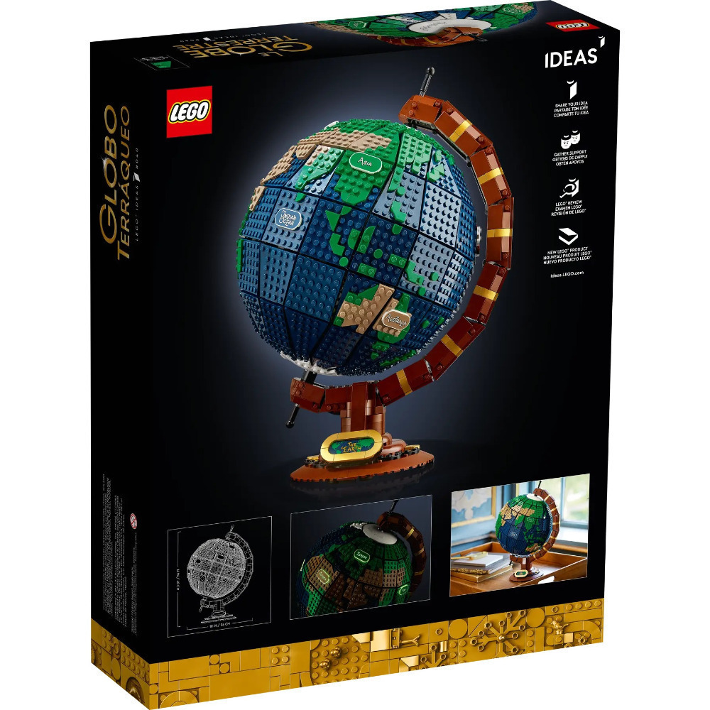【真心玩】 樂高 LEGO 21332  Ideas 地球儀 The Globe 現貨 高雄-細節圖5