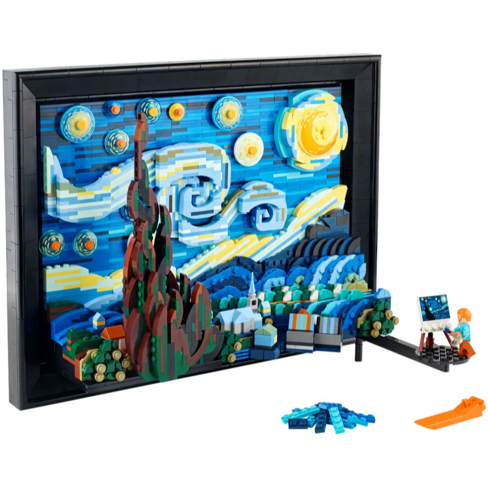 【真心玩】 LEGO 樂高 21333   Ideas 梵谷 星夜 The Starry Night 現貨 高雄-細節圖6