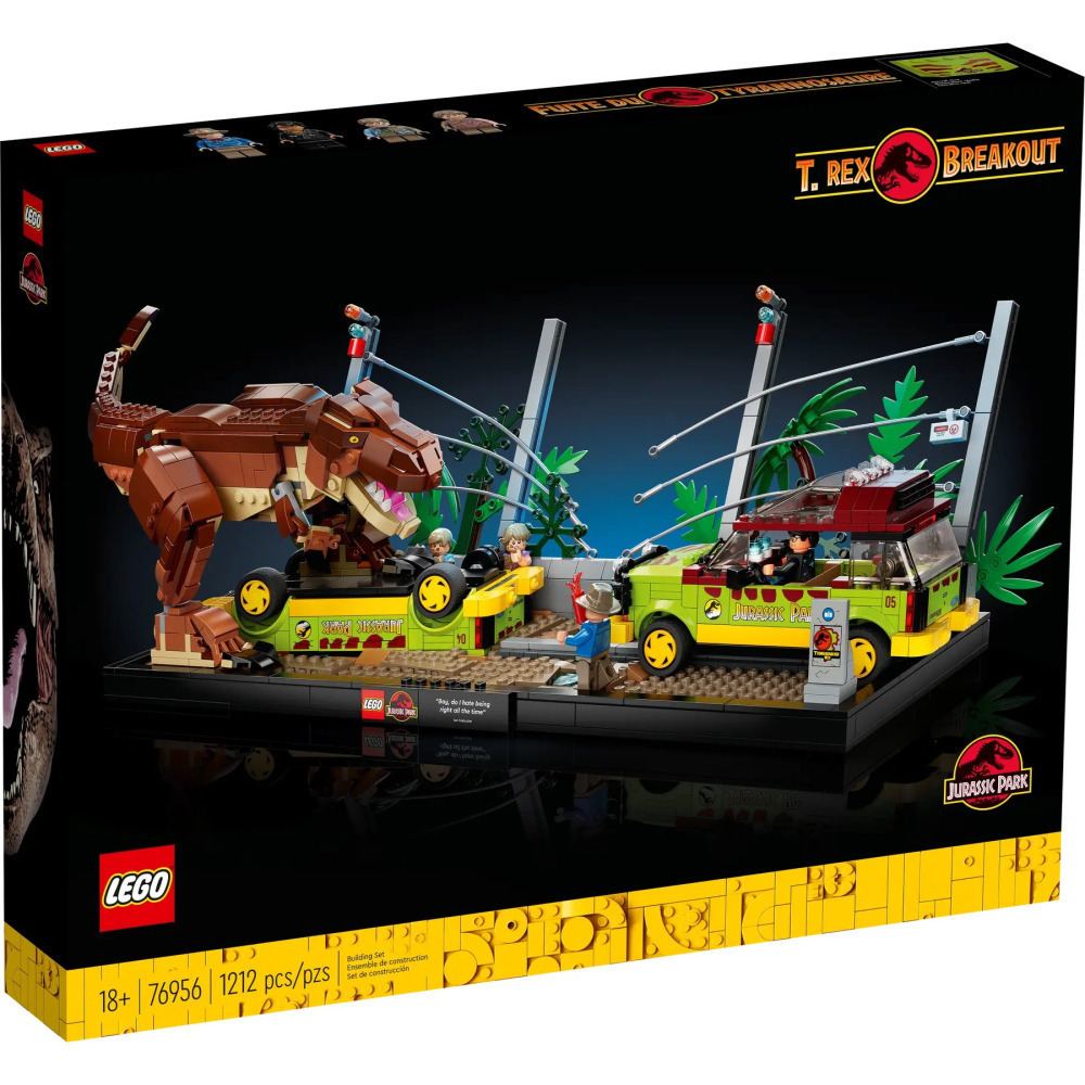 【真心玩】LEGO 76956 侏儸紀 霸王龍脫逃T. rex Breakout 微壓痕 現貨 高雄-細節圖2