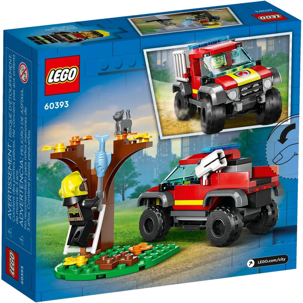 【真心玩】 樂高 LEGO 60393 城市 4x4 消防車救援 絕版 現貨 高雄-細節圖4