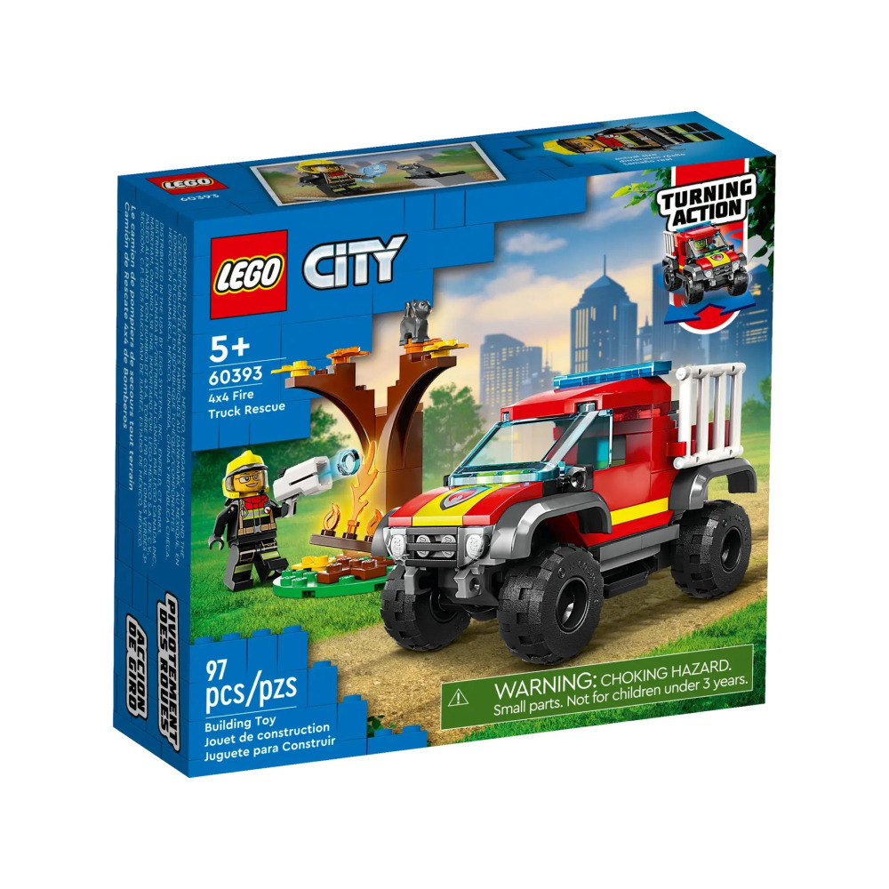 【真心玩】 LEGO 60393 城市 4x4 消防車救援 現貨 高雄-細節圖3