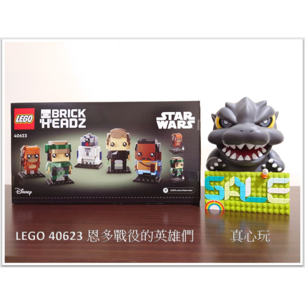 【真心玩】 樂高 LEGO 40623 大頭 星際大戰 恩多戰役的英雄們 路克 R2-D2 藍多卡瑞辛 威奇 莉亞公主-細節圖2