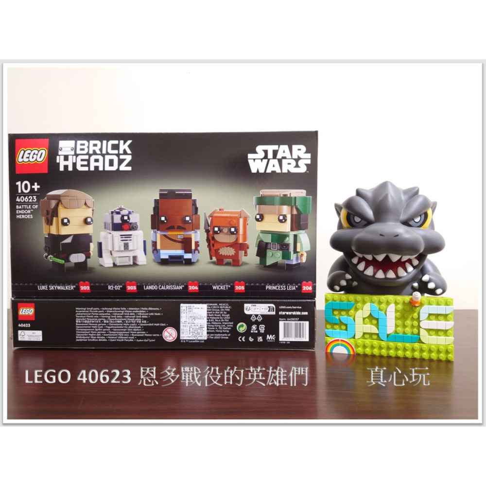 【真心玩】 樂高 LEGO 40623 大頭 星際大戰 恩多戰役的英雄們 路克 R2-D2 藍多卡瑞辛 威奇 莉亞公主-細節圖3