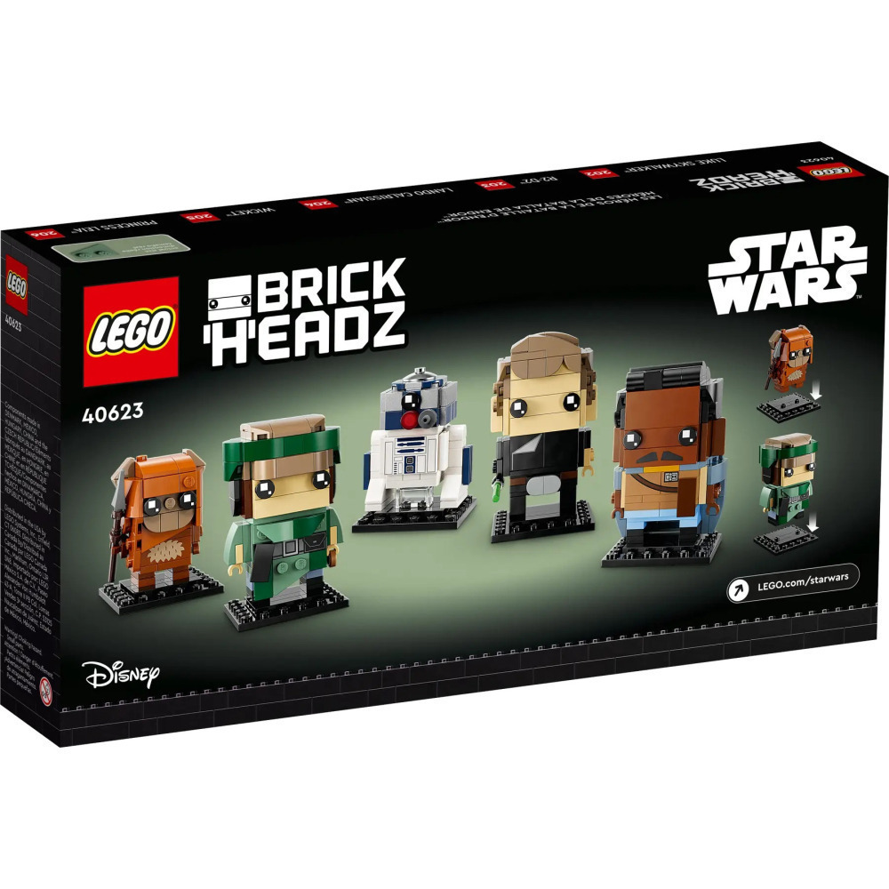 【真心玩】 樂高 LEGO 40623 大頭 星際大戰 恩多戰役的英雄們 路克 R2-D2 藍多卡瑞辛 威奇 莉亞公主-細節圖5