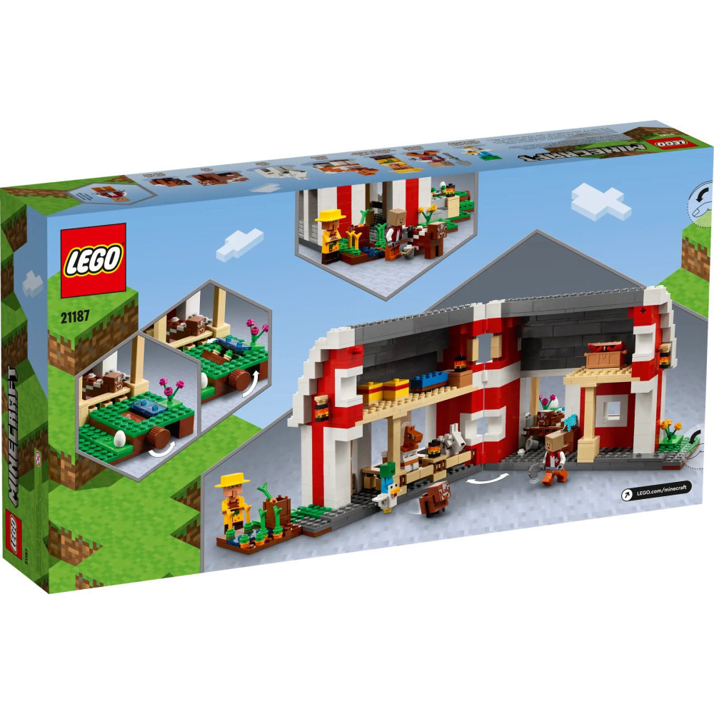 【真心玩】 LEGO 21187 麥塊 紅色穀倉 現貨 高雄-細節圖3