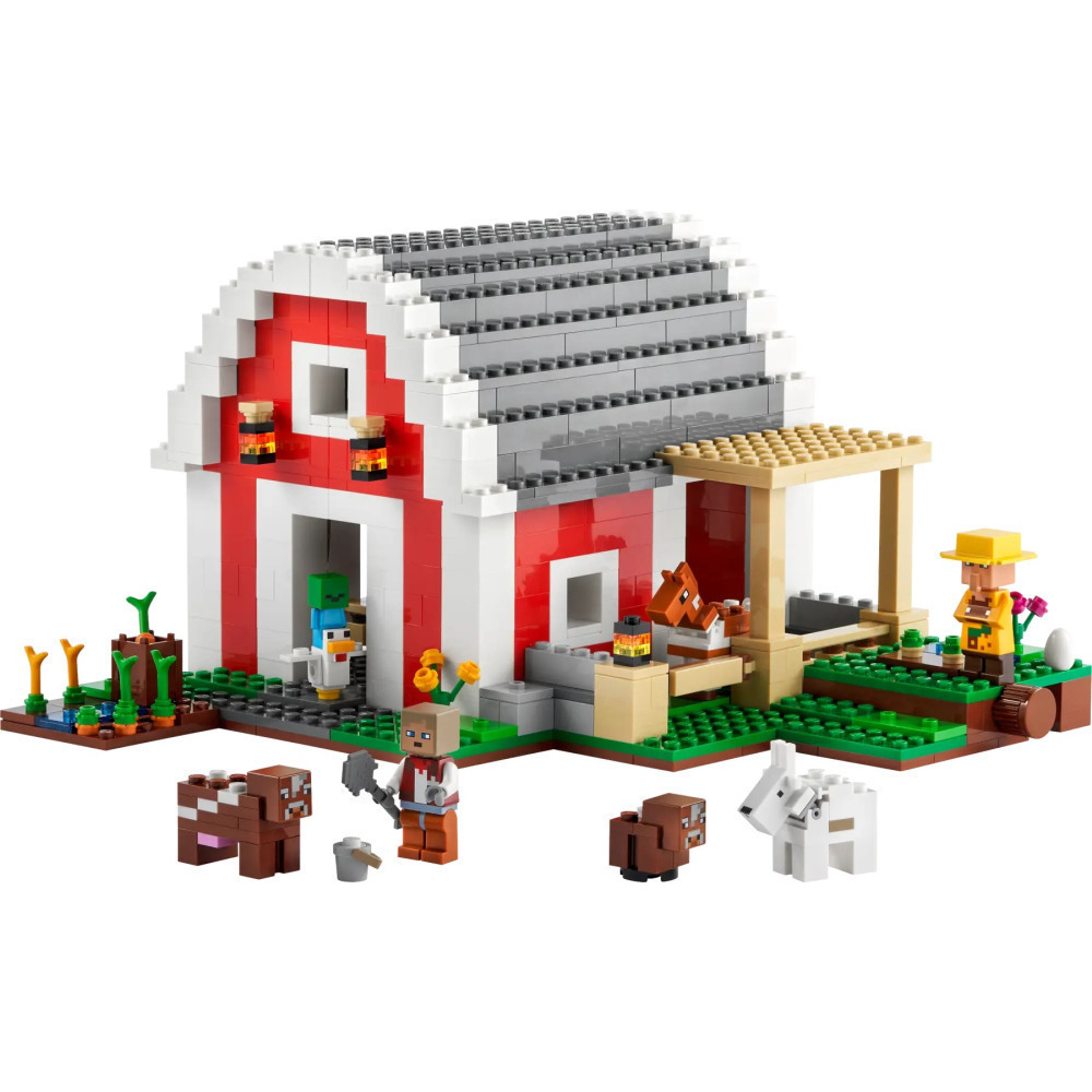 【真心玩】 LEGO 21187 麥塊 紅色穀倉 現貨 高雄-細節圖4