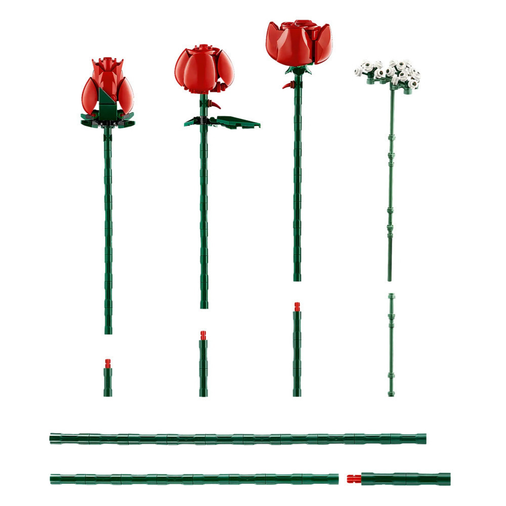 【真心玩】 LEGO 10328 Icons 玫瑰花束 Bouquet of Roses バラのブーケ 現貨 高雄-細節圖9