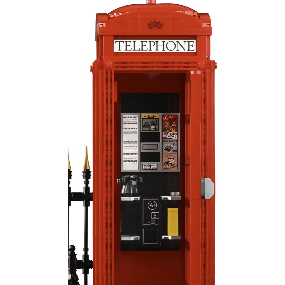 【真心玩】 LEGO 21347 倫敦紅色電話亭 Red London Telephone Box 現貨 高雄-細節圖9