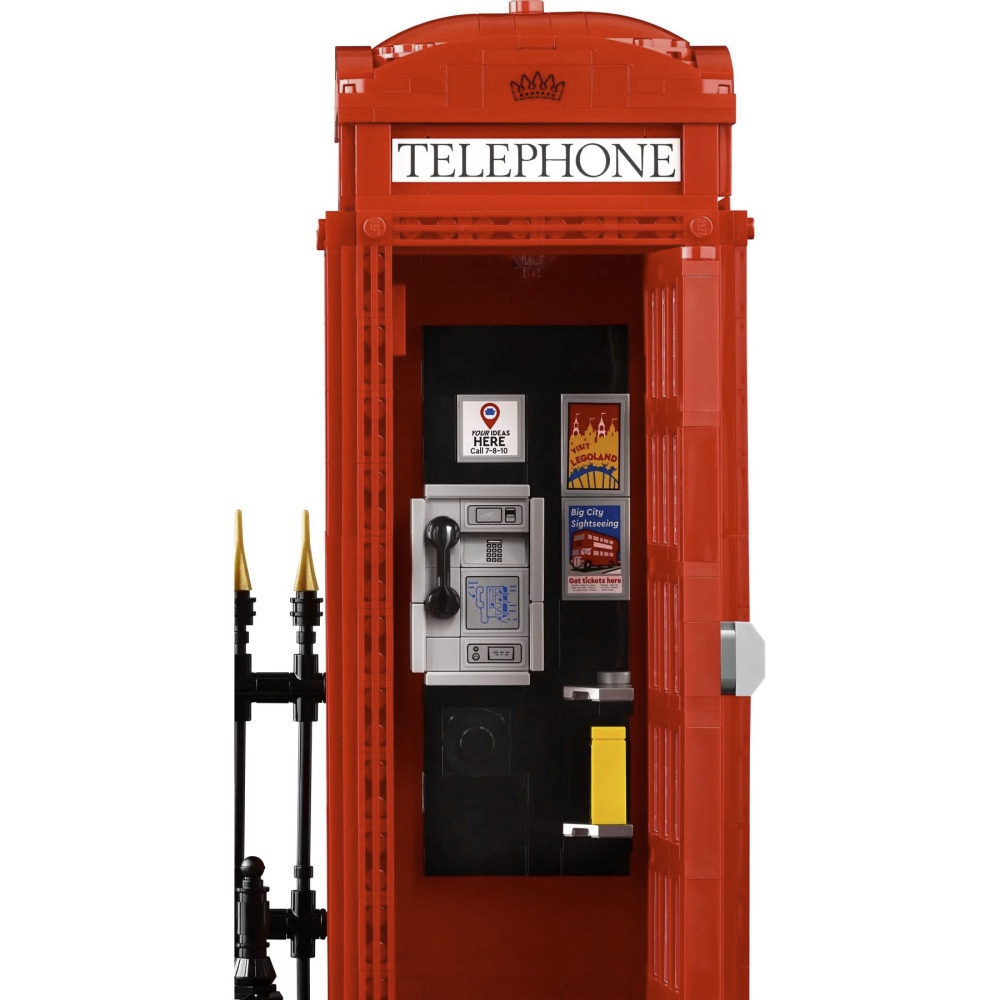 【真心玩】 LEGO 21347 倫敦紅色電話亭 Red London Telephone Box 現貨 高雄-細節圖10