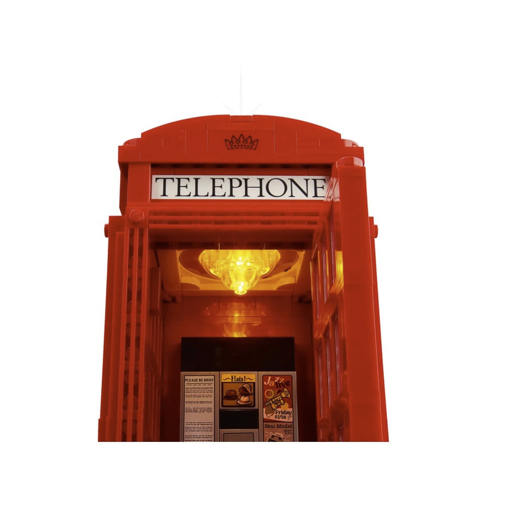 【真心玩】 LEGO 21347 倫敦紅色電話亭 Red London Telephone Box 現貨 高雄-細節圖11