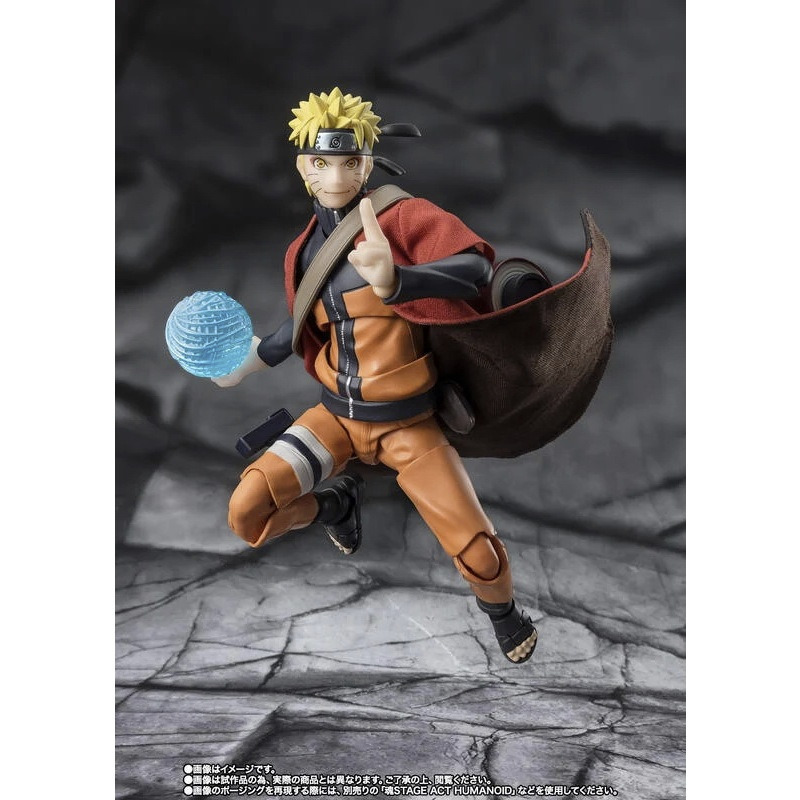 用券2040含運10/6【真心玩】S.H.F SHF 火影忍者 漩渦鳴人  仙人模式 繼承師傅意志的木葉救世主 高雄-細節圖3