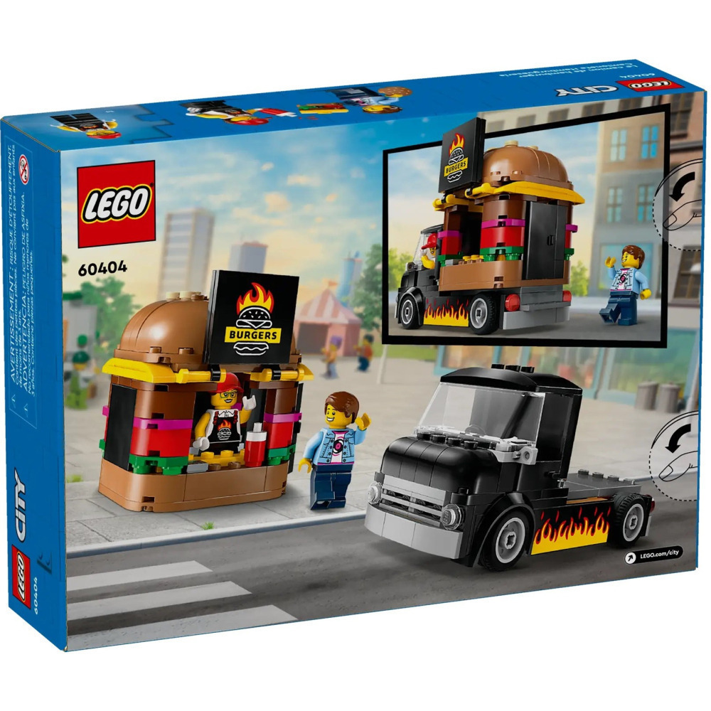 【真心玩】 樂高 LEGO 60404 漢堡餐車 Burger Truck バーガートラック 現貨 高雄-細節圖3