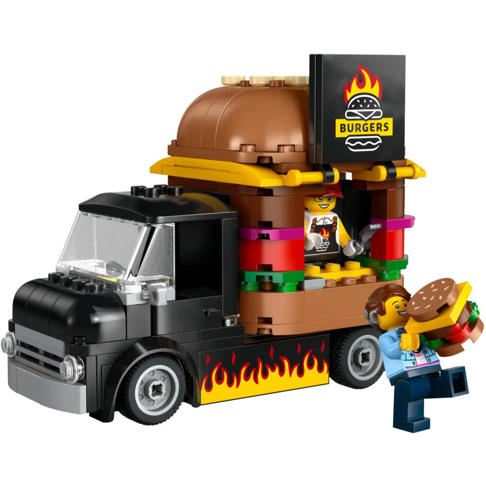【真心玩】 樂高 LEGO 60404 漢堡餐車 Burger Truck バーガートラック 現貨 高雄-細節圖4
