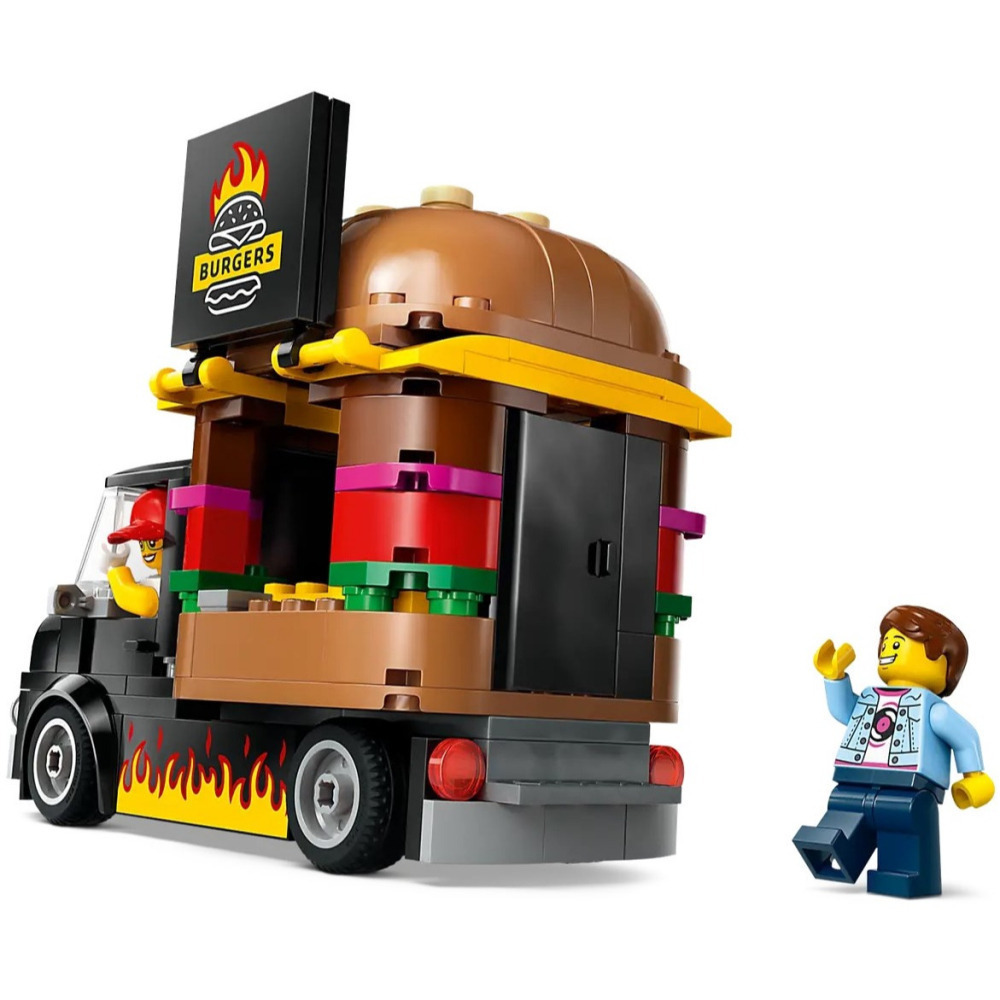 【真心玩】 樂高 LEGO 60404 漢堡餐車 Burger Truck バーガートラック 現貨 高雄-細節圖5
