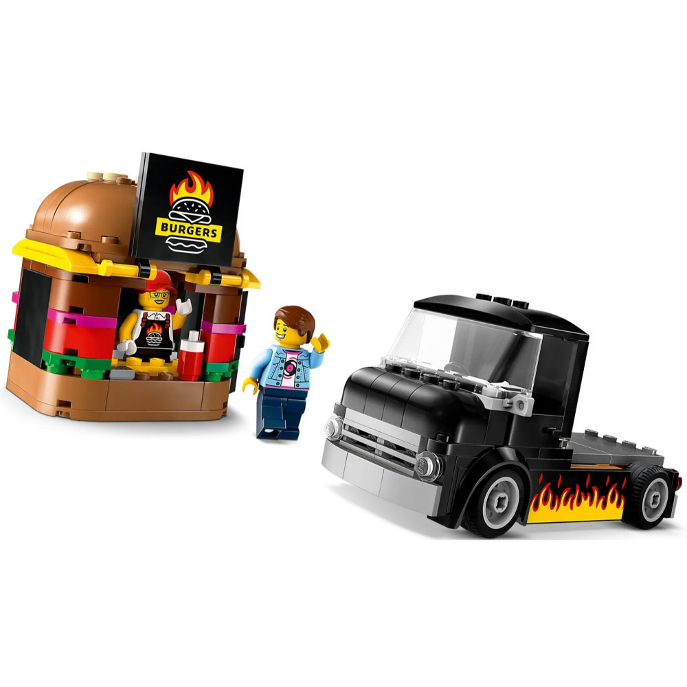【真心玩】 樂高 LEGO 60404 漢堡餐車 Burger Truck バーガートラック 現貨 高雄-細節圖6