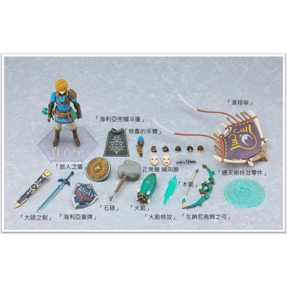 用券3450含運2/2【真心玩】 figma 薩爾達傳說 林克 王國之淚ver. DX版 現貨 高雄-細節圖2