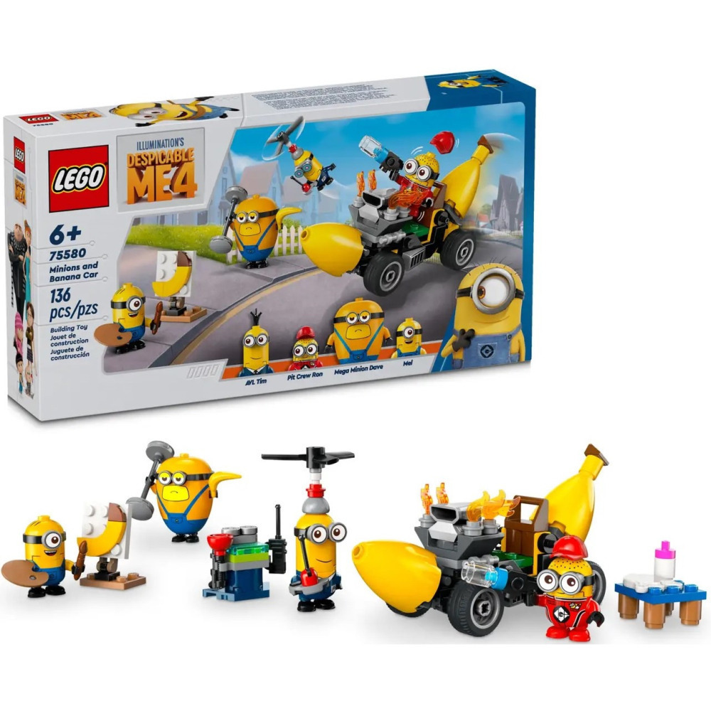【真心玩】 LEGO 75580 神偷奶爸 4 小小兵和香蕉車 Minions and Banana Car現貨 高雄-細節圖2