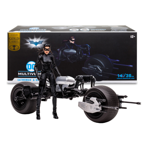 【真心玩】 麥法蘭 DC 7吋 電影 黑暗騎士 蝙蝠機車載具 BatPod 及 貓女 高雄