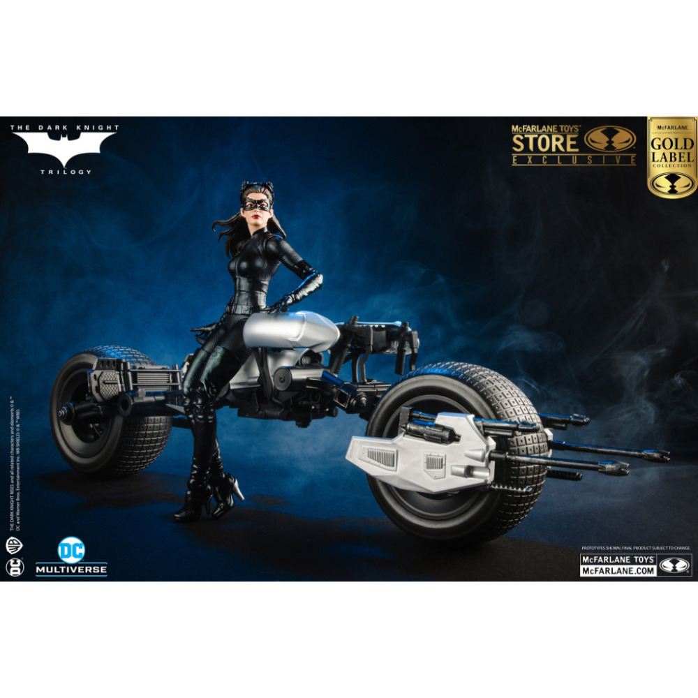 【真心玩】 麥法蘭 DC 7吋 黑暗騎士 蝙蝠機車載具 BatPod 及 貓女 現貨 高雄-細節圖4