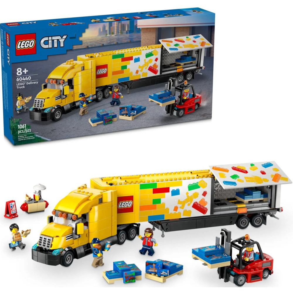 6月新品 【真心玩】 LEGO 60440 城市 送貨車 Yellow Delivery Truck 高雄-細節圖2