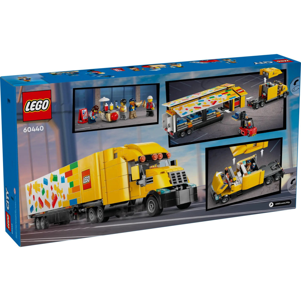 6月新品 【真心玩】 LEGO 60440 城市 送貨車 Yellow Delivery Truck 高雄-細節圖5