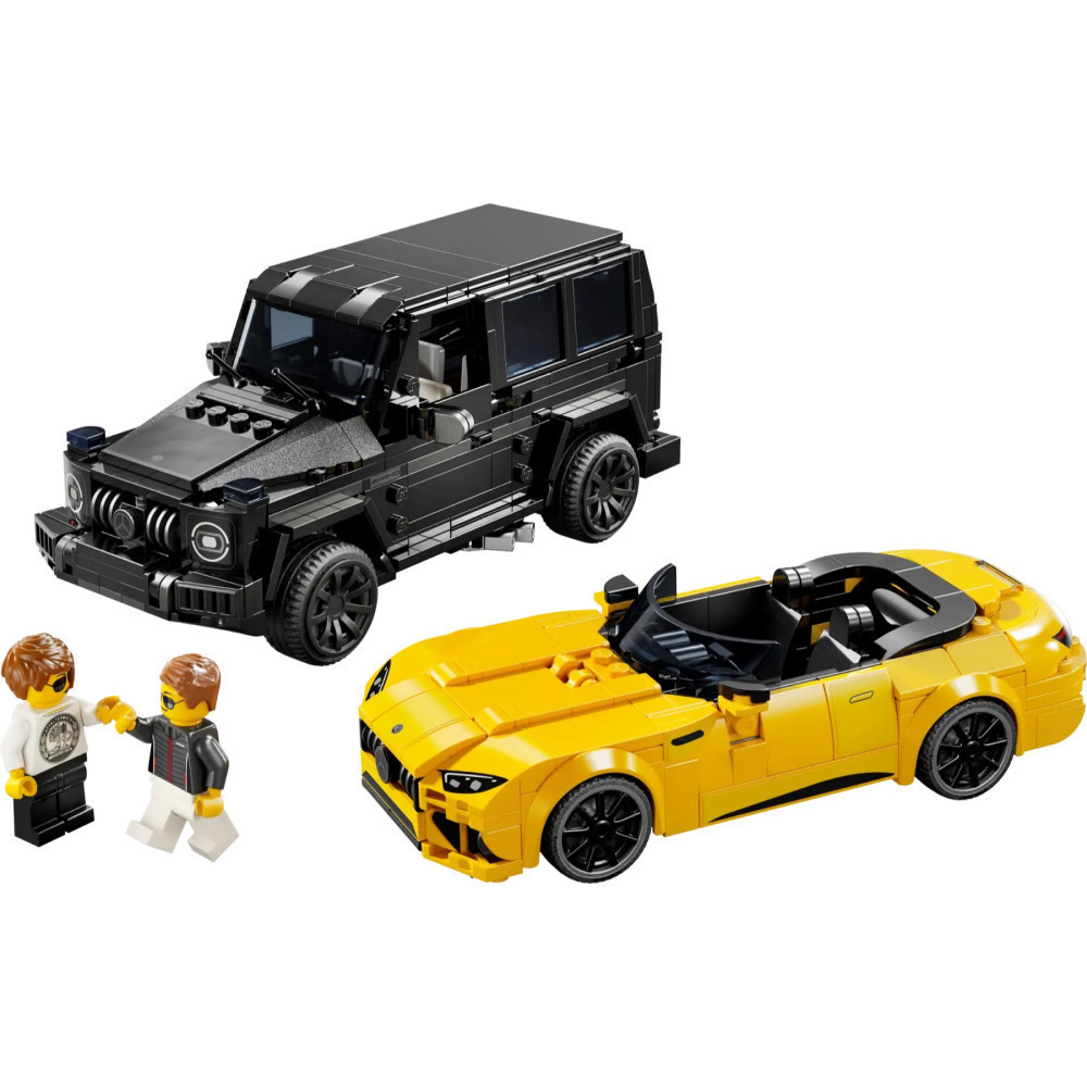 微壓痕【真心玩】 樂高 LEGO 76924 極速賽車 Mercedes-AMG G 63 和 SL 63 高雄-細節圖4