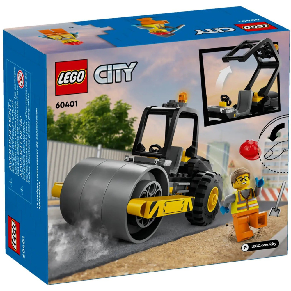 【真心玩】 LEGO 60401 城市 工程蒸氣壓路機 現貨 高雄-細節圖5