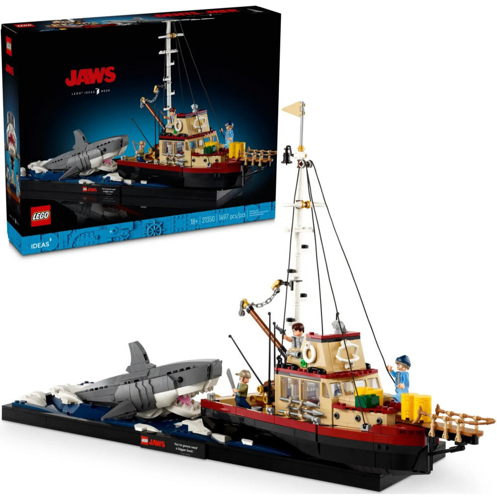 【真心玩】 LEGO 21350 Ideas 大白鯊 Jaws ジョーズ 現貨 高雄-細節圖2