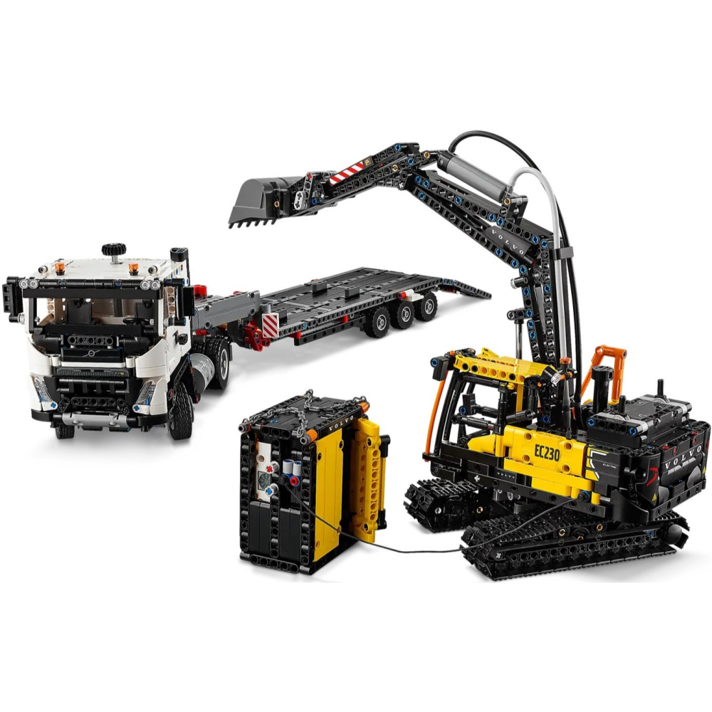 【真心玩】 LEGO 42175 Volvo FMX Truck & EC230 Electric Excavator-細節圖5