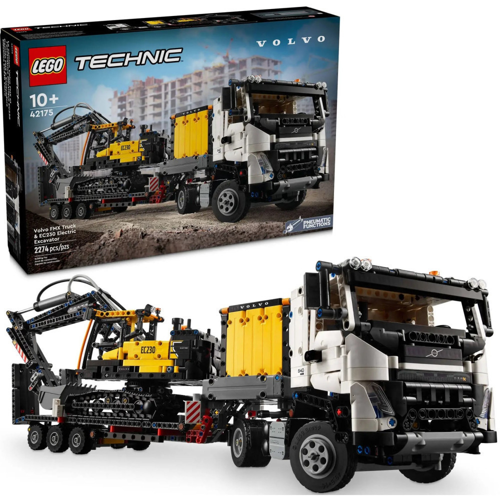 【真心玩】 LEGO 42175 Volvo FMX Truck & EC230 Electric Excavator-細節圖3